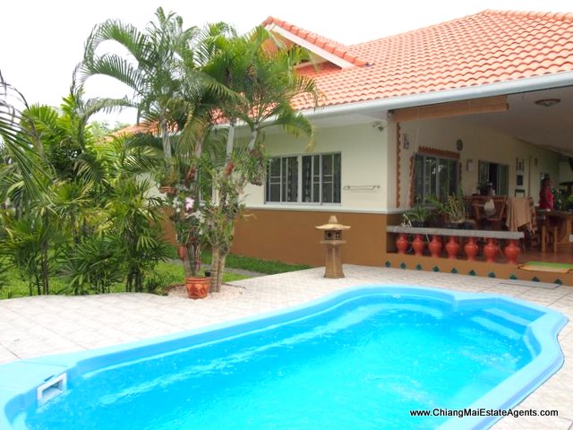 House for Rent with Pool in Doi Saket
