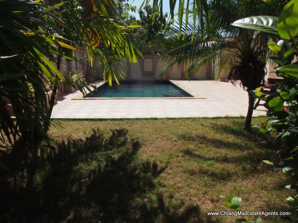 House with Private Pool in Sansai For Rent and Sale