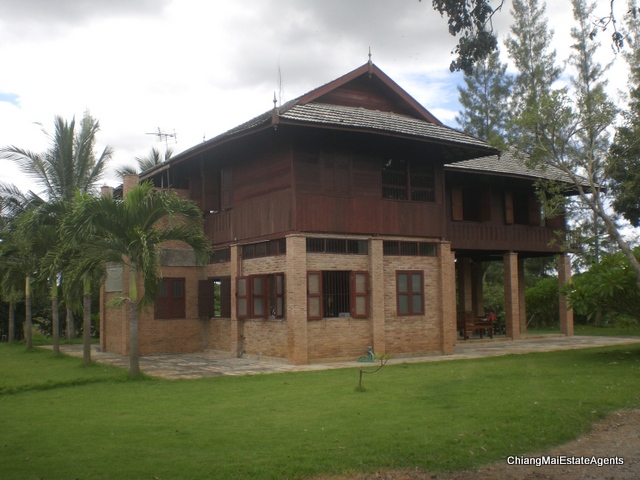 Superb Riverfront 4 Bed/3 Bath Modern Lanna Style Teak Home For Sale