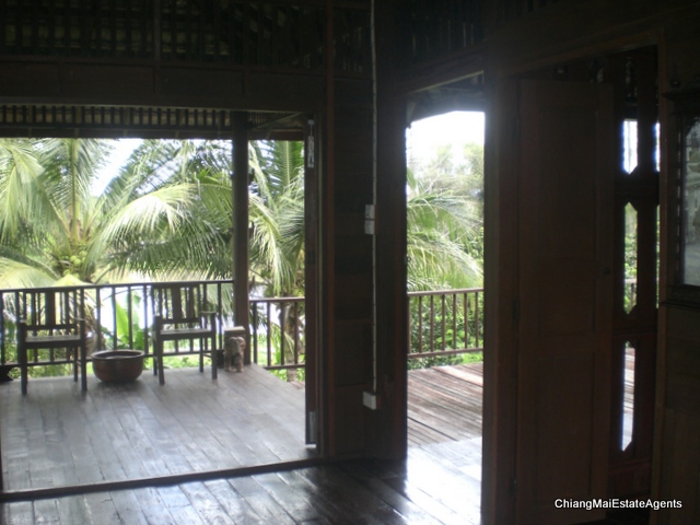 Superb Riverfront 4 Bed/3 Bath Modern Lanna Style Teak Home For Sale