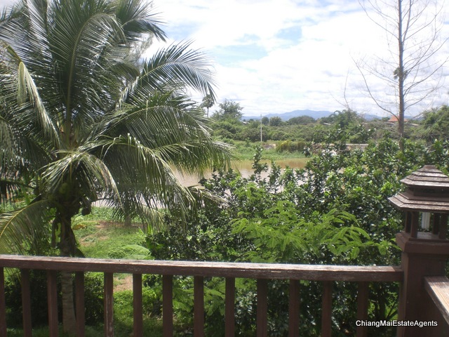 Superb Riverfront 4 Bed/3 Bath Modern Lanna Style Teak Home For Sale