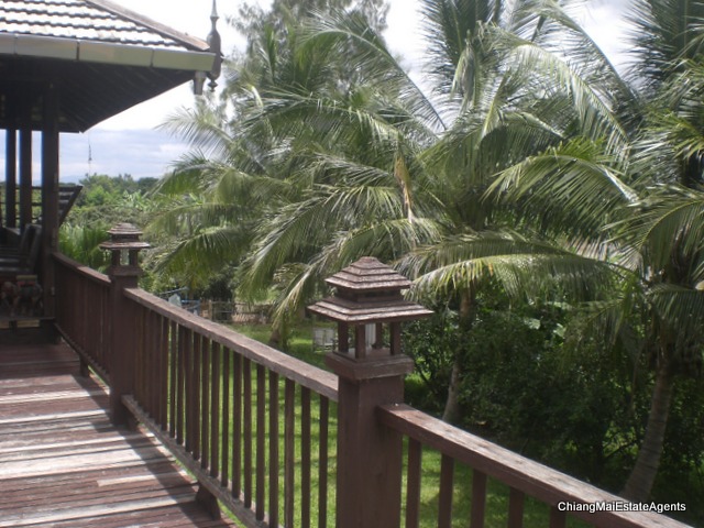 Superb Riverfront 4 Bed/3 Bath Modern Lanna Style Teak Home For Sale