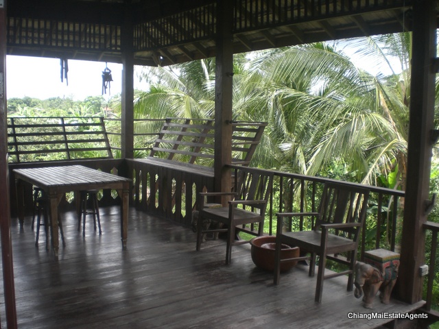 Superb Riverfront 4 Bed/3 Bath Modern Lanna Style Teak Home For Sale