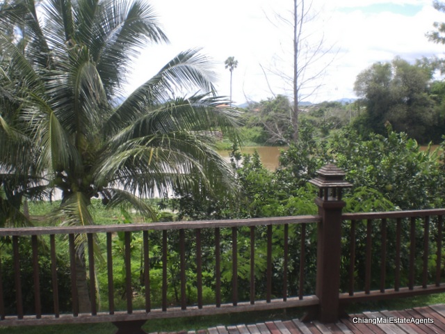 Superb Riverfront 4 Bed/3 Bath Modern Lanna Style Teak Home For Sale