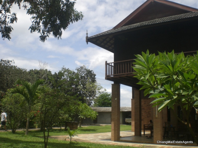 Superb Riverfront 4 Bed/3 Bath Modern Lanna Style Teak Home For Sale