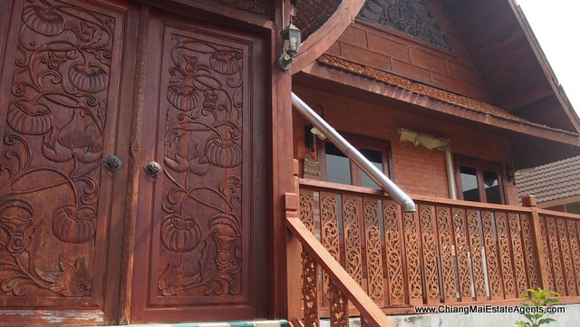 Traditional Lanna Style Home in Modern Moo Baan